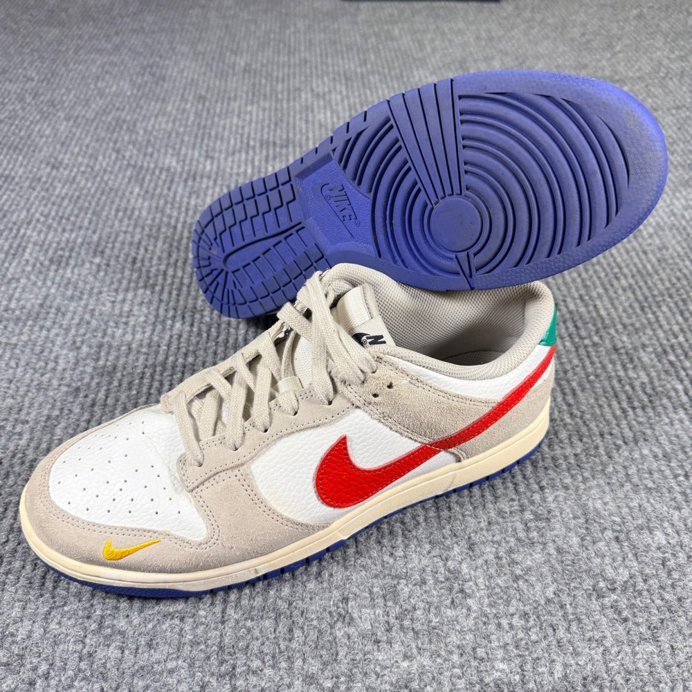 Nike Dunk Low Light Iron Ore Mens 11 DV3497-001 Red Blue Gray Suede 2022
